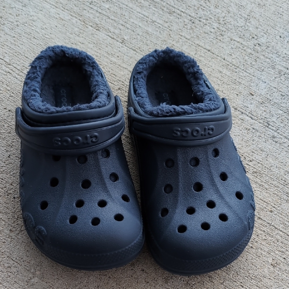 Kids Fleece Lined Baya Band Crocs C 12